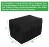 custom logo car trunk organizer with lid heavy duty collapsible car organizer storage with multi cooler compartment