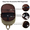 Canvas Laptop Backpack Waterproof School Backpack With USB Charging College Backpack