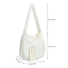 2022 Large Capacity Winter Warm Lightweight Quilted Puffy Handbag Women Crossbody Tote Bag Puffer Bags