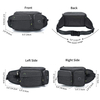 Custom Hiking Waist Packs Lumbar Pack Fanny Pack With 2 Hidden Bottle Holders