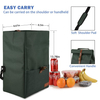 Insulated Rolltop Lunch Bag Multi-Pocket Adjustable Shoulder Strap For Work Office Picnic Outdoor Lunch Cooler Bag