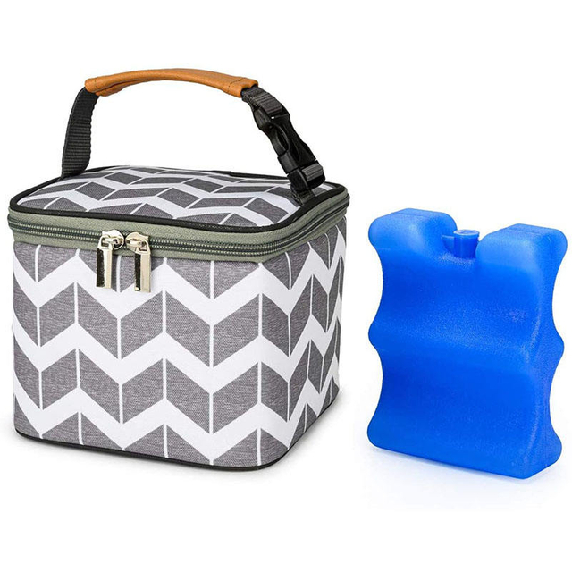 Custom Insulated Breastmilk Baby Bottle Cooler Bag For Mothers Insulated Bottle Breastmilk Cooler Tote Bag