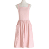 Girls Cooking Ruffle Pink Apron for Women with Pockets Cotton Linen kitchen apron for Kitchen Cafe Flower Shop Smock