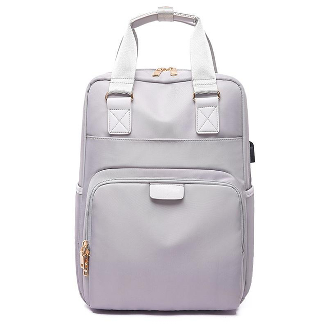 Factory Wholesale 15.6" Men's And Women's Large Capacity Fashion Waterproof USB Backpack Laptop Backpack