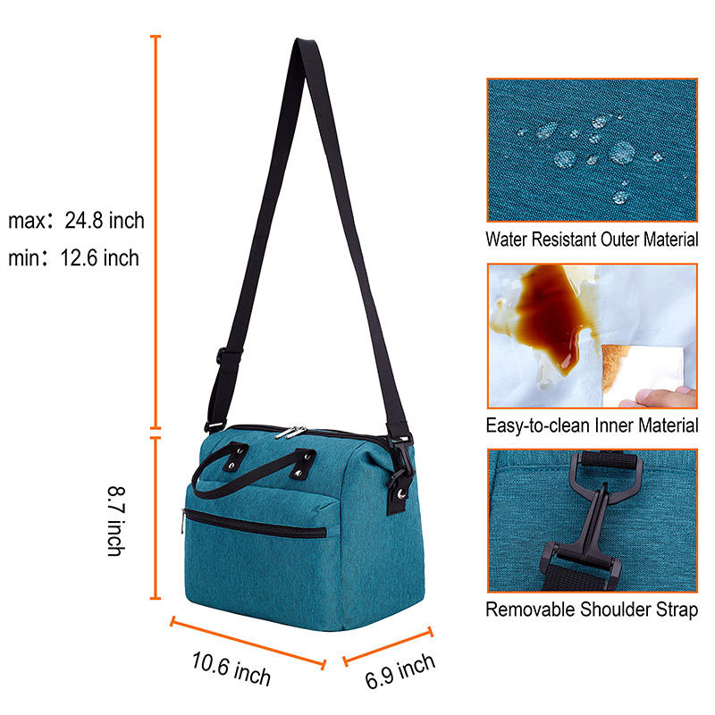 Large Capacity Portable BBQ Camping Thermal Insulation Cooler Bag Daily Lunch Tote Bag