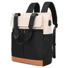 Women Convertible Tote Daypack Laptop Backpack Wide Top Open College School Travel Casual Backpack