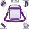 Hot Selling Clear Crossbody Messenger Shoulder Bag Clear Pvc Messenger Bag for Work & Business Travel