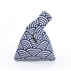 Japanese style Korean simple custom canvas gift purse shopping handbag wrist knot bag women
