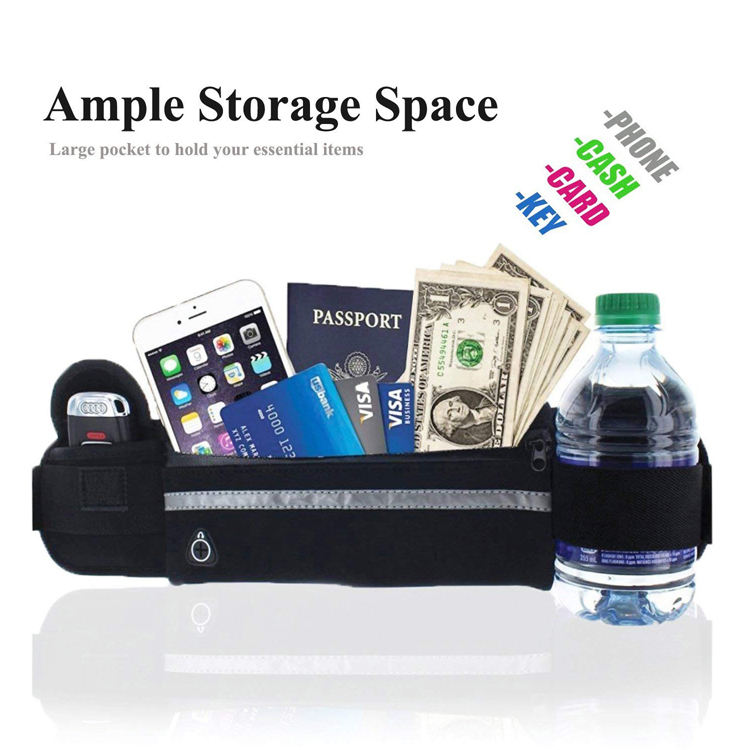 Outdoor Sports Running Jogging Waist Bag Lightweight Fanny Pack Waterproof Elastic Bum Bags