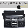 Insulated reusable grocery cooler bag shopping bags with speaker reusable freezer bag