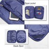 100% RPET Recycled Reusable Fabric Wallet Card Holder Zipper Pouch Travel Document Orgainizer Passport Holder