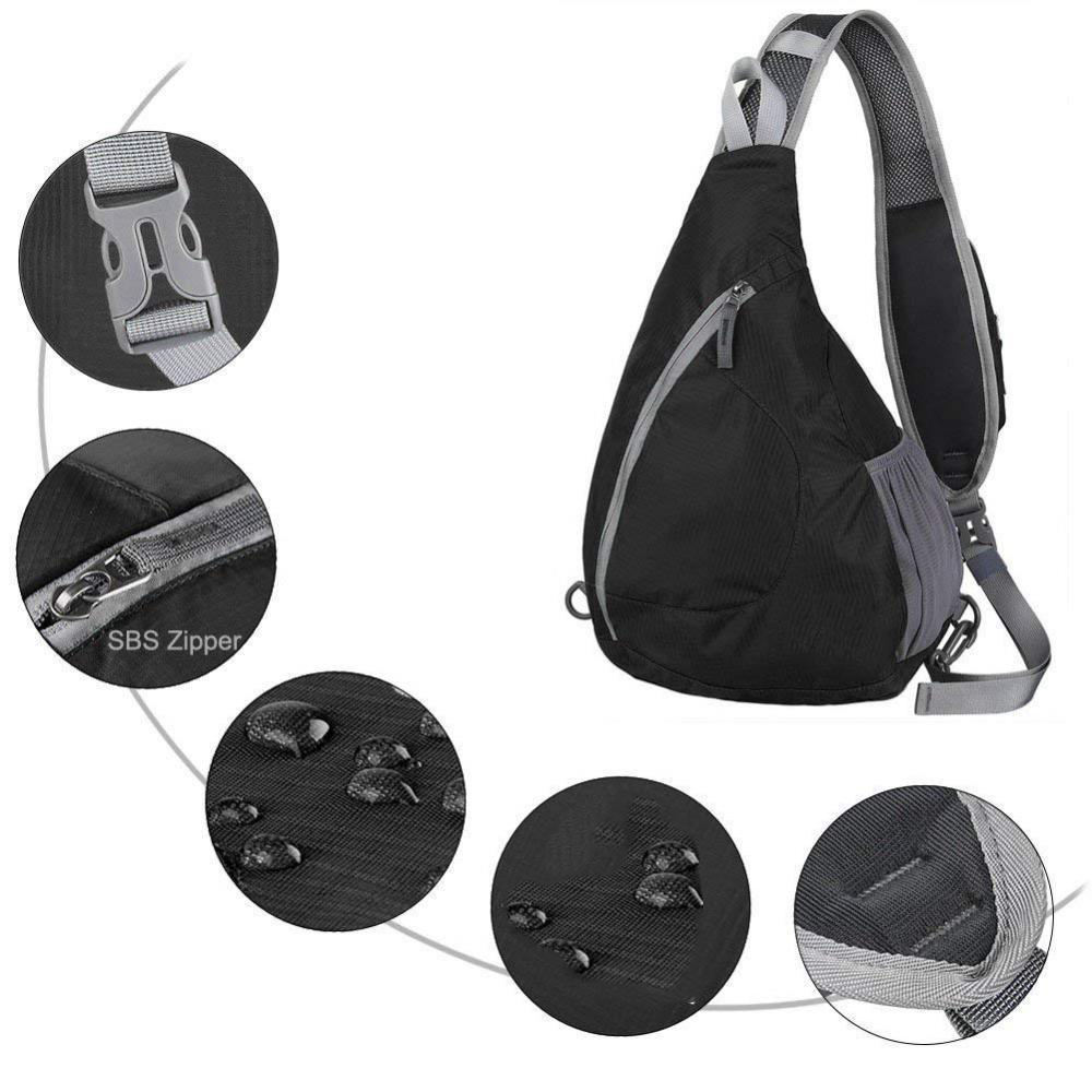 Lightweight Sling Foldable Chest Backpacks Bags Crossbody Shoulder Triangle Packs