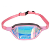Women PVC Laser Hologram Waist Packs Fanny Pack Reflective Belt Bag