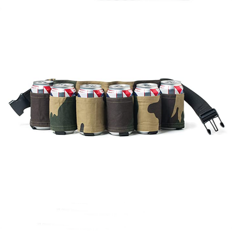 Outdoor Portable Water Cup Carrier Holder Climbing Hiking Beer Holster Cans 6 Bottle Pack Belt