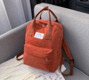 Travel school tote corduroy backpack girls teenagers kids backpack custom corduroy backpack backbags for women