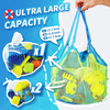 Summer beach Sand-away Kids Toys Bags Carrying Tote Mesh Large Swimming Pool Bag Beach Children's Large Beach Toys Bag