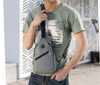 Wholesale Cheap Mens Chest Bag Fashion Casual Shoulder Messenger Bag with USB Charging Port Man Crossbody Bag