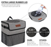 Custom Color Hanging Automotive SUV Trunk Front Back Seat Organizer Garbage Bin Leakproof Car Trash Can with Lid