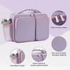 Wholesale Light Purple Custom Insulated Lunch Bag Kids School Thermal Food Drink Cooler Bag