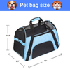 Airline Approved Pet Carrier Messenger Bag Pet Carrier Foldable Cat Dog Travel Bag