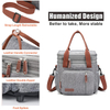 Extra Large Expandable Insulated Cooler Lunch Bag With Shoulder Strap