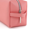 Wholesale Custom PU Leather Cute Pink Ladies Cosmetic Makeup Bag For Travel Daily Promotion