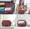 Wholesale Water Resistant Bathroom Shaving Toiletry Makeup Organizer Pouch Zipper Box Storage Make Up Pouch Cosmetic Bags