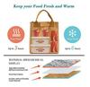 Recycled Dupont Whole Foods Lunch Tote Bag Reusable Paper Insulated Thermal Lunch Cooler Bag for Work Office School