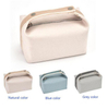 Portable Women Girls Customized Toiletry Organizer Make Up Storage Cotton Canvas Makeup Cosmetic Bag with Handle