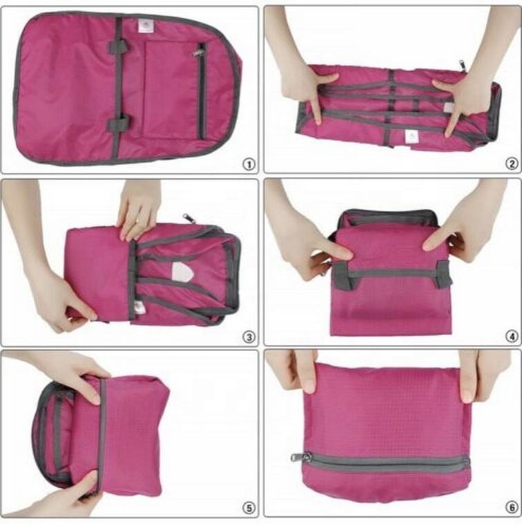 New arrival 3 ways of carrying foldable backpack handbag new design lightweight packable bag backpack
