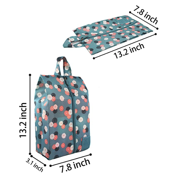 Portable Travel Shoe Bags Organizer Waterproof Nylon Space Saving Storage