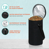 Traveling Outdoor Walking Portable Waterproof Dog Food Storage Bucket Bag With Adjustable Strap