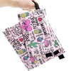 Eco friendly reusable sandwich bag dual layer snack bag with zipper fpr kids