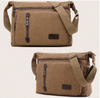 Waterproof Canvas Single Shoulder Sling Bag Mens Crossbody Bags Custom Logo Messenger Bag