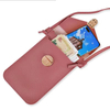 small leather crossbody phone bag mini pu shoulder bag lightweight cellphone wallet purse for women