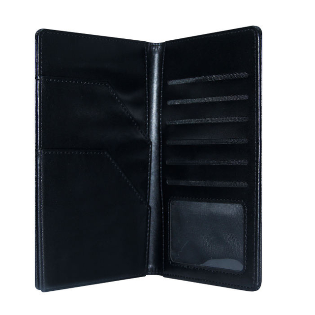 Custom Hot Selling RFID Blocking Business Credit Card Mens Leather Wallet Passport Cover Card Holder Travel