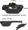 Fashion TPU Leather Women And Men Hiking Running Waist Bag Waterproof Fanny Pack For Outdoor Activity