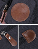 Custom Leather Logo Multi Pockets Canvas Mens Waist Bag Fanny Pack Running Sports Travel Hip Bum Bag Crossbody Chest Bag