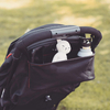 Simple Slim Baby Stroller Caddy Bag Hanging Diaper Pouch Bag With Feeding Bottle Holder