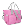 Outdoor Pink Insulated Lunch Bag Thermal Food Storage Organizer Cooler Tote Bags For Women With Handles