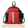 Drawstring Backpack Custom Drawstring Backpack Sports Gym Bag With Shoe Compartment And Two Water Bottle Holder String Bag