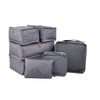 Custom Logo Polyester 7pcs Set Clothes Bags Luggage Storage Organizer Travel Toiletry Bag Packing Cubes