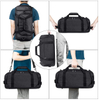 Travel Weekender Bag With Shoes Compartment Black Gym Sport Duffle Bag Travel Bag Backpack