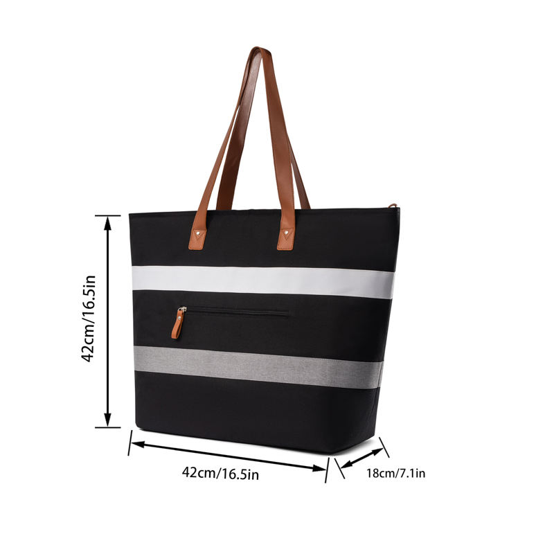 Wholesale Women Tote Bag Large Beach Bag Durable Shopping Bags with Printed Logo