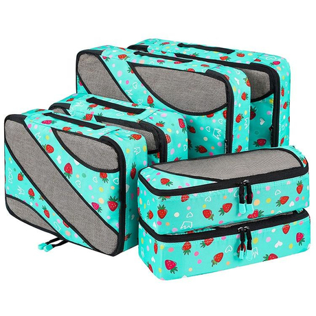 6 pack multi-function travel compression organizer pouch storage set high quality large packing cubes for girls
