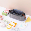 Heavy Duty Stroller Organizer Bag Universal Stroller Accessories Bag with 2 Cup Holders Multiple Pouches for Bottle Diaper