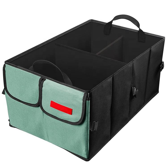 Waterproof Multi Pocket Car Backseat Organizer Bag for Auto SUV Heavy Duty Storage Box Car Trunk Organizer