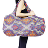 Convenient Durable Women Custom Logo Yoga Mat Holder Tote Duffel Bag Beach Shoulder Carrying Yoga Mat Bag Canvas