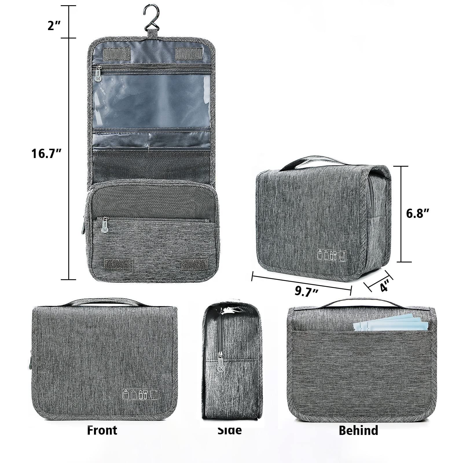 Waterproof Multi Pocket Hanging Wash Cosmetic Toiletries Accessories Bag Unisex Outdoor Toiletry Cosmetic Bag