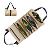Large Capacity Canvas Tool Bag Car Suspension Tool Storage Bag Heavy Duty 5 Pouches Electrician Repair Bags
